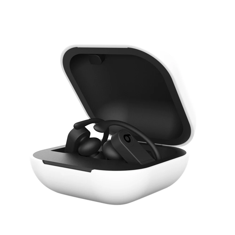 Силиконовый чехол для наушников для Beats Powerbeats Pro, беспроводные Bluetooth спортивные наушники, чехол, чехлы из ТПУ, мягкая зарядная коробка, оболочка - Цвет: White