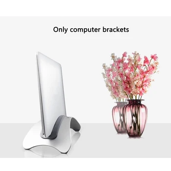 

Desktop Vertical Aluminum Alloy Mount Laptop Stand Anti Slip Erected Holder Accessories Storage Rack Stable For Macbook Pro Air