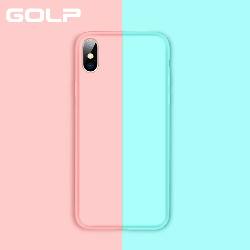 

Matte Phone Case For iPhone 6s Plus 6 7 8, GOLP Soft TPU Silicone Case For iPhone XS MAX X XR Back Cover
