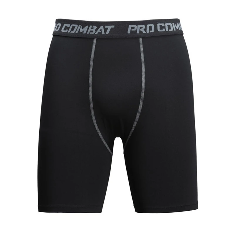 Men Fitness Shorts Elastic Waist Compression Slim Short Pants Sports Trousers Gym Tights