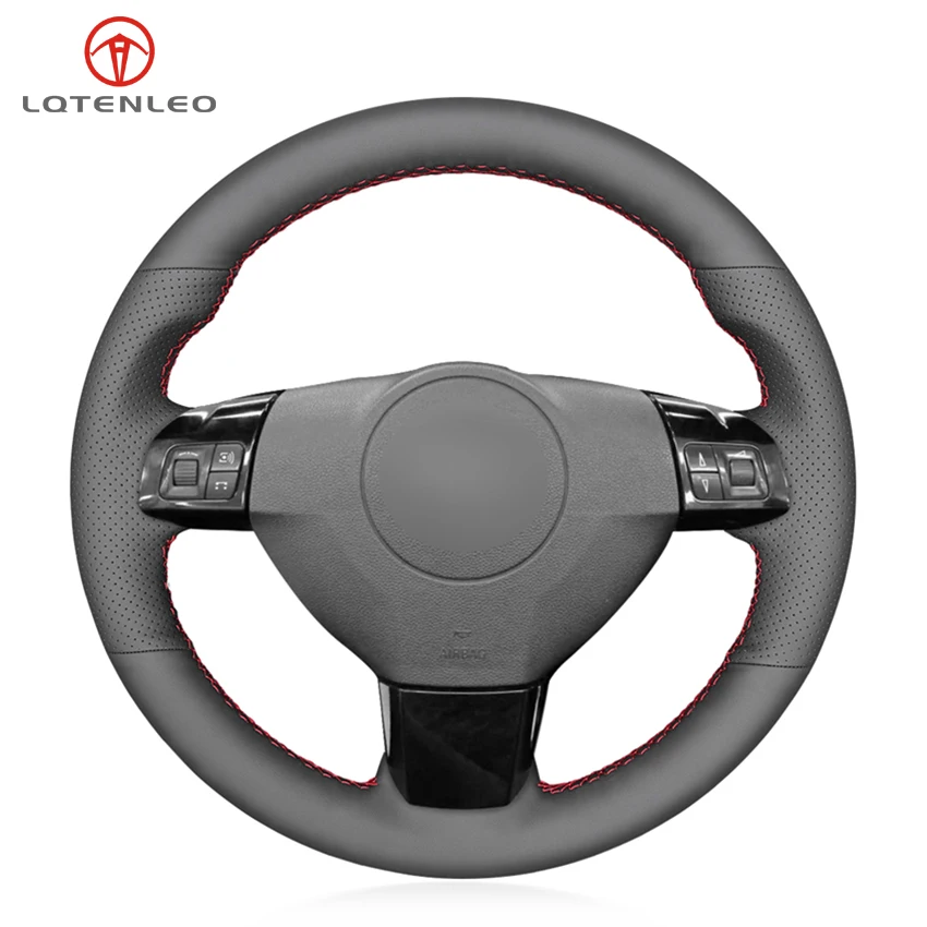 Задняя панель LQTENLEO из черной натуральной кожи для Opel Astra (H) 2004-2009 Vectra (C) 2005 2006 2007 2008