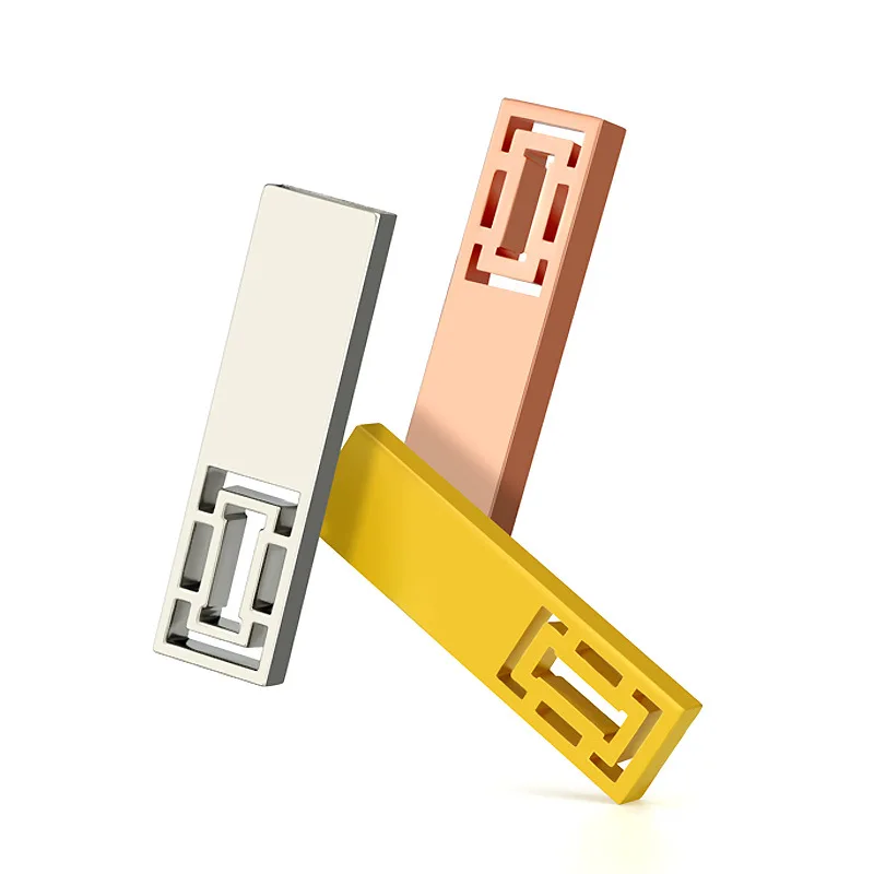 Персонализированный логотип на заказ новый металлический флэш-накопитель Usb 2 0 в