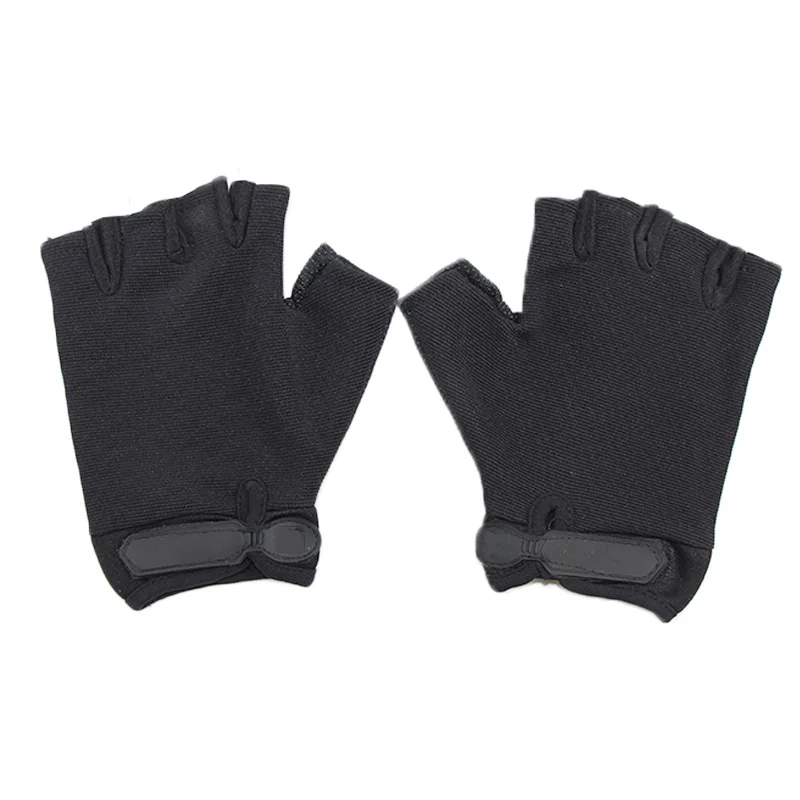 Half Finger Black Тактические перчатки Airsoft Combat Полный Finger и Half Finger перчатки спорта на открытом воздухе езда противоскольжения перчатки Охота аксессуары - Цвет: Half Finger Black