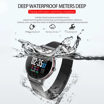 

Smart Bracelet Color Screen Fitness Tracker Blood Pressure Heart Rate Waterproof Sports Bluetooth Wristband