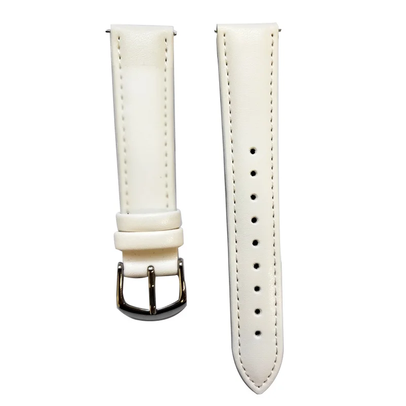 white leather KW10 Смарт-часы ремешок Высокое качество кожаный ремешок из нержавеющей стали женские часы ремешок для Smartwatch KW10 часы замена ремешок Прямая поставка - Цвет: white leather