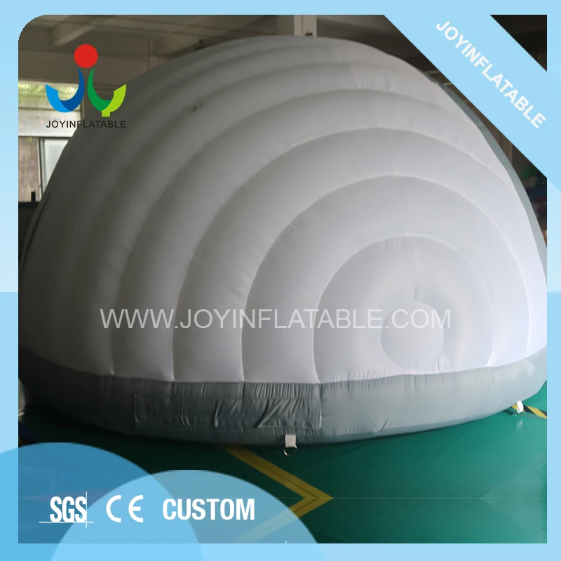 Dia 5m Outdoor Trade Show Inflatable White Dome Tent With Air Blower -2