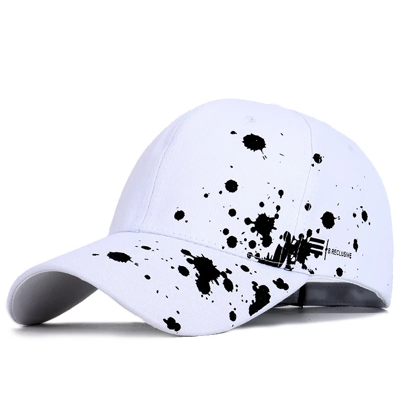 

2019 New Graffit Baseball Cap Dot Personality Cap Black White Pink Blue 4 colors