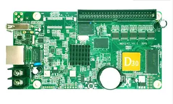 

Gray HD-D30 (D35) Full-color Door-Head LED Display Vehicle Screen Control Card Network + U Support Picture Video