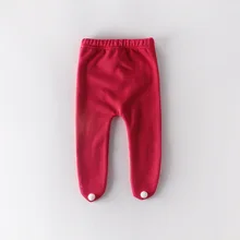 Белые дизайнерские колготки для новорожденных с помпонами; колготки для мальчиков; хлопковые плотные бархатные колготки для маленьких девочек; детские чулки; детские леггинсы