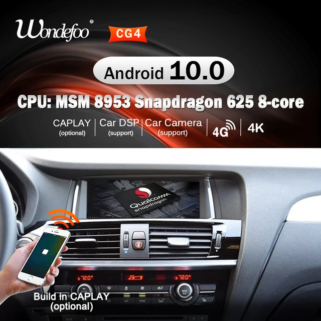 $281.93 Snapdrago 2 DIN Android 10 car Radio for BMW X4 F26 X3 F25 2011 2012-2017 2DIN auto audio car stereo Navigation autoradio GPS