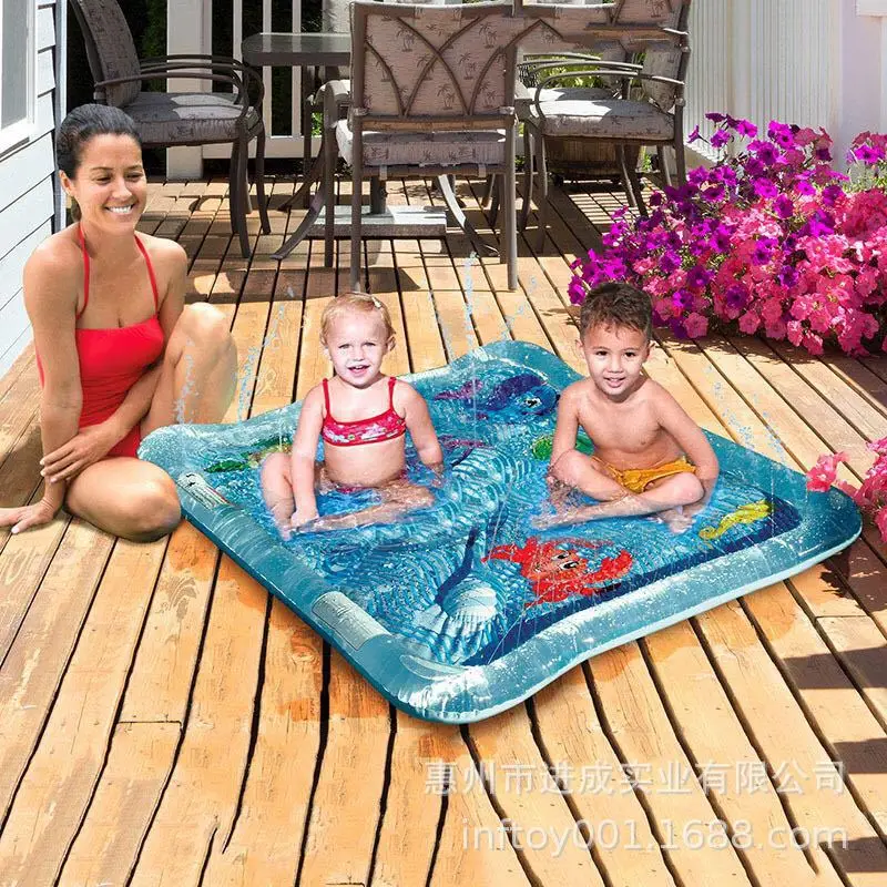 

Infant Pat Pad Water Spouting Pad PVC Inflatable Outdoor Swimming Pool Pat Flap Water Spouting Pad Sprinkler Toy