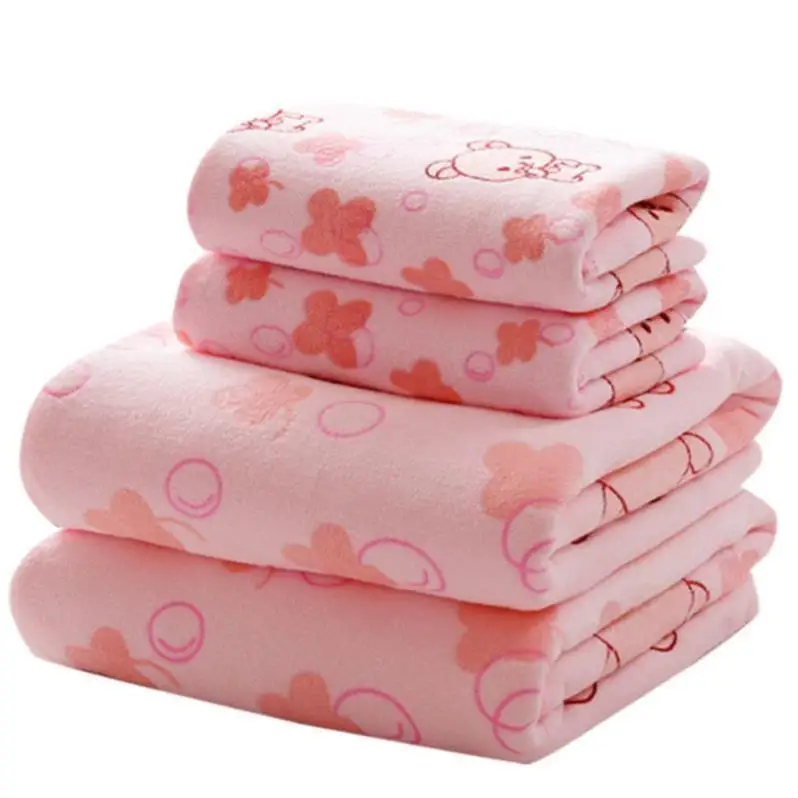 

Absorbent Towel Bath Towel Adult Bathroom Three-piece Set Towel Bath Towel Large Size Face Towel GIRL'S Large Towel Quick-Dry Me