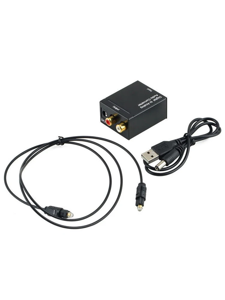 HD 1080P Цифровой оптический коаксиальный Toslink волоконный преобразователь SPDIF коаксиальный в аналоговый RCA аудио конвертер адаптер RCA L/R 3,5 мм
