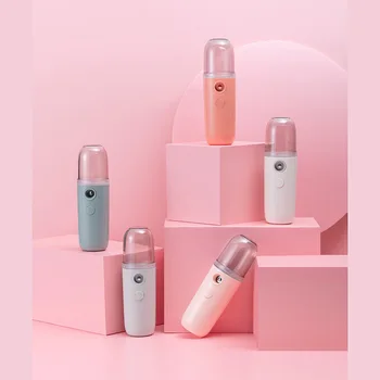 

2020 new face steaming device Nano spray hydrating instrument cold spray humidifier mini charging hydrating beauty instrument