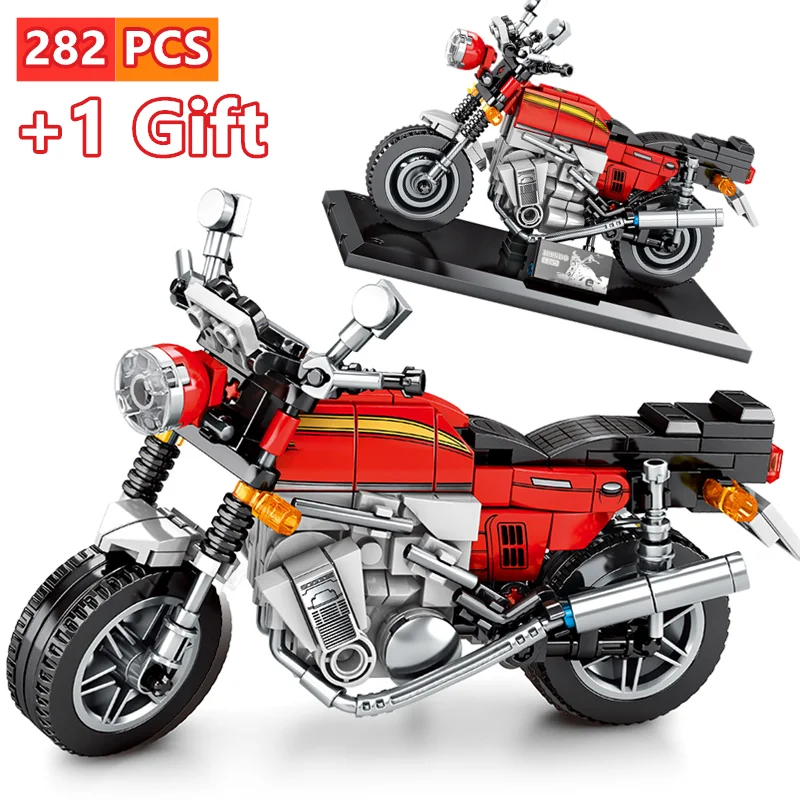 

SEMBO Motorcycle model Building Blocks City Technical Blocks Auto cycle Moto car toy Bricks Educational Toys for Children Gift