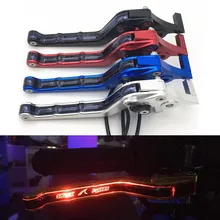 Модифицированный мотоцикл NMAX светящиеся тормозные рычаги сцепления светодиодные мерцающие Тормозные рычаг для yamaha nmax155 nmax 155 nmax125
