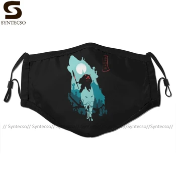 

Bitch Mouth Face Mask Princess Mononoke Facial Mask Funny Fashion with 2 Filters for Adult