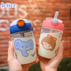 Tasse de paille pour nouveau né, 400ml, avec sangle, pour apprendre à boire, pour enfants 