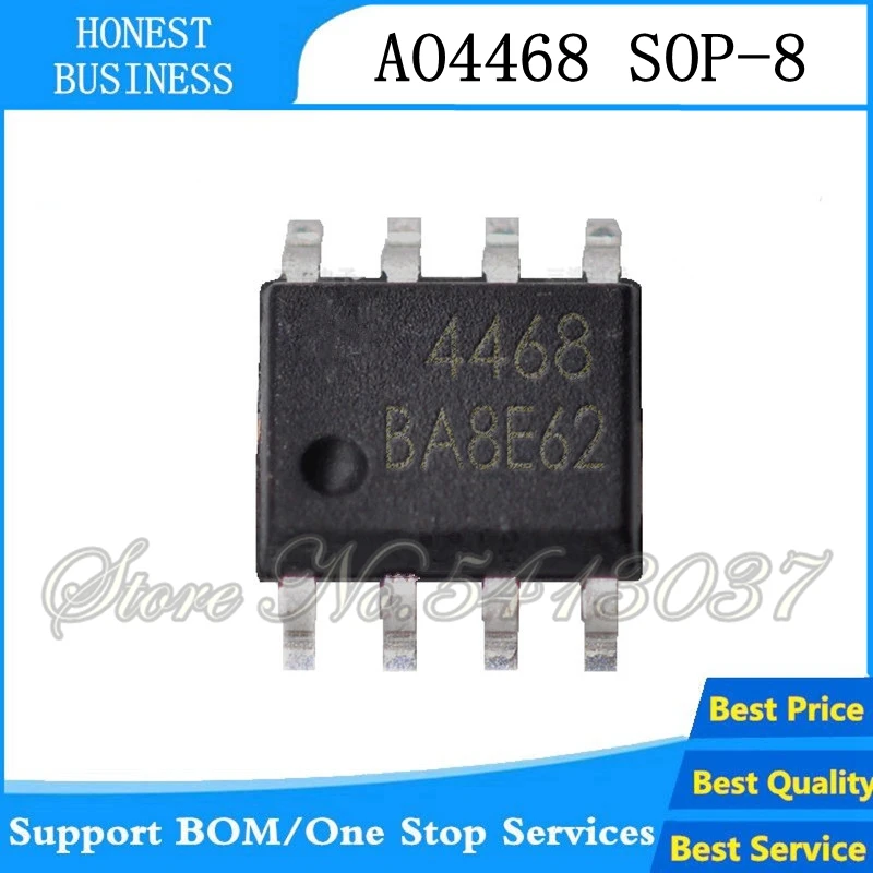 50 шт. 100 AO4468 лапками углублением SOP-8 4468 N-Channel MOSFET
