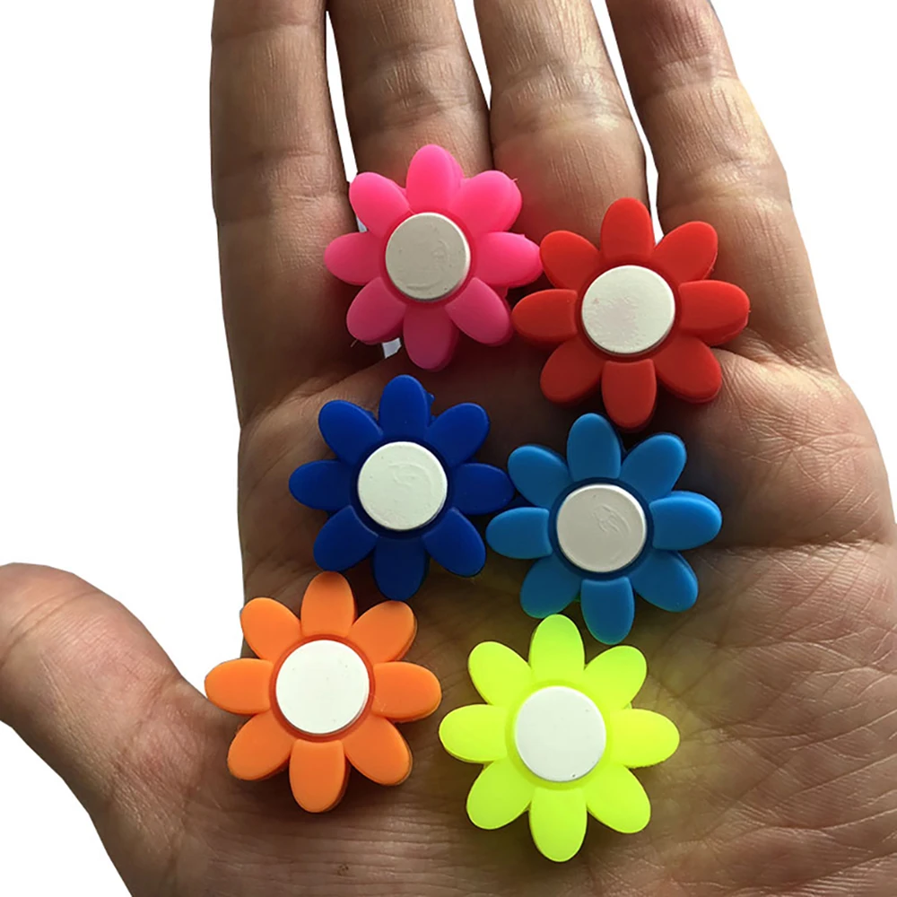 4Pcs/2Pcs Retail Tennis Racket Vibration Dampeners Silicone Cartoon Petal Shape Anti-Vibration Shock Absorber Tennis Accessories tennis accessories tennis racket shock absorber