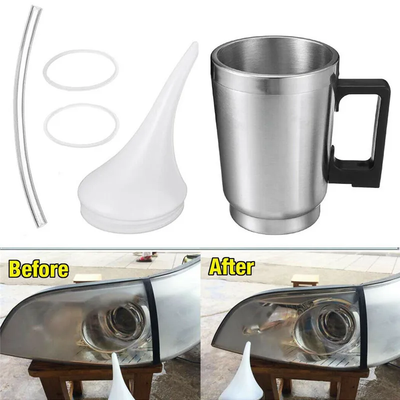 

Vehicle Headlight Lens Restoration Kit NC-118 Atomizer Refurbishment Spray Cup Tool Lids 500ml 12V 60W Car Wash Maintenance