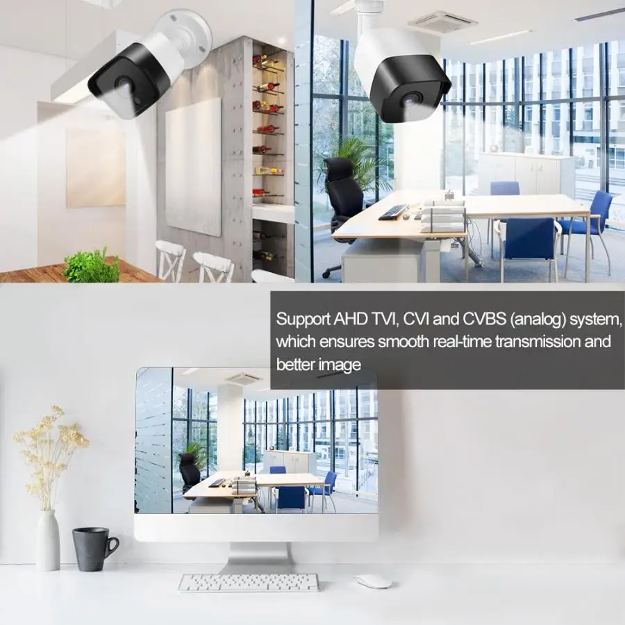 Наружная IP66 CCTV камера ночного видения TVI/AHD/CVI/CVBS аналоговая цилиндрическая