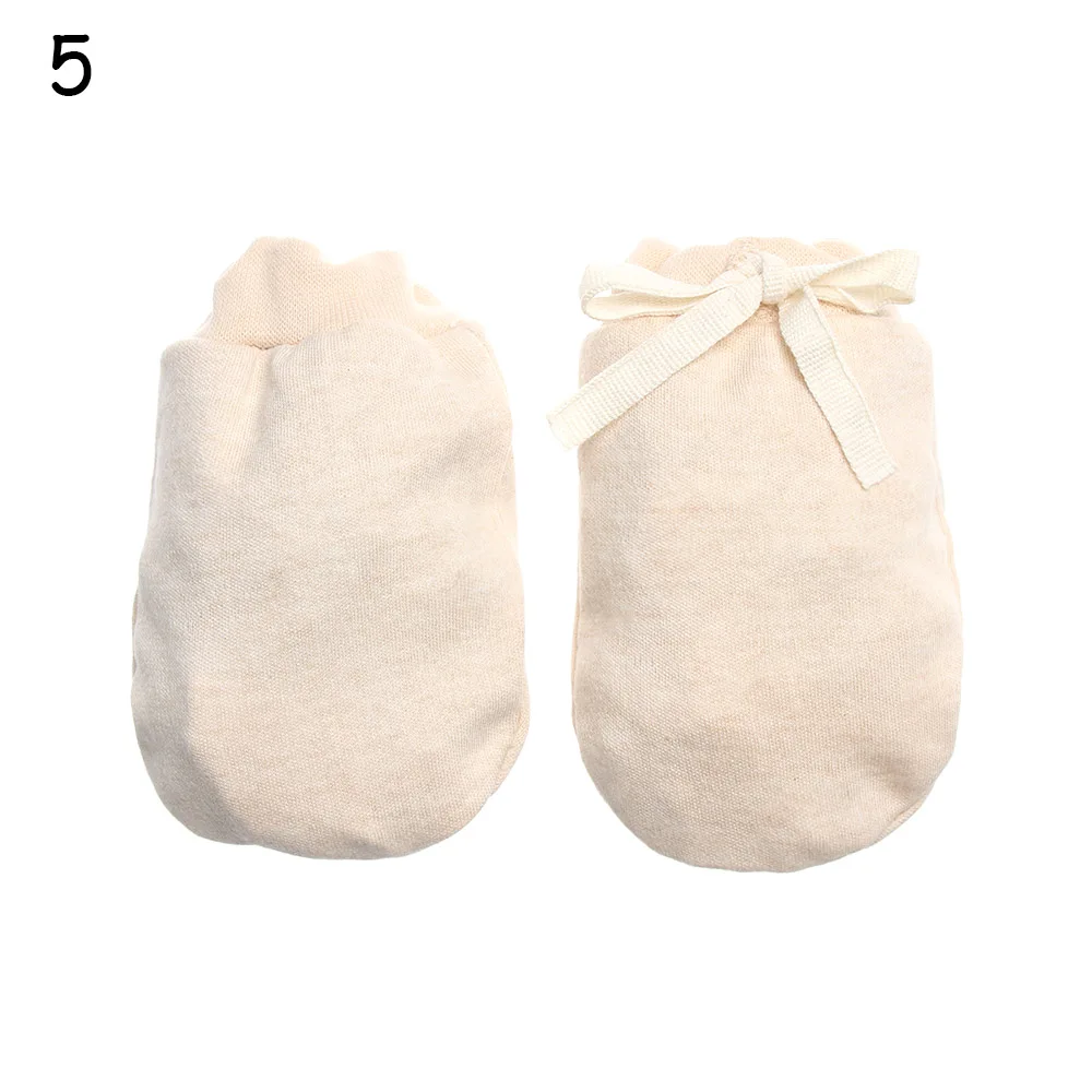 Style 1-5 Противозахватные перчатки для новорожденных, варежки, мягкие хлопковые детские перчатки, зимние регулируемые детские перчатки с рисунком - Цвет: Style 1-5