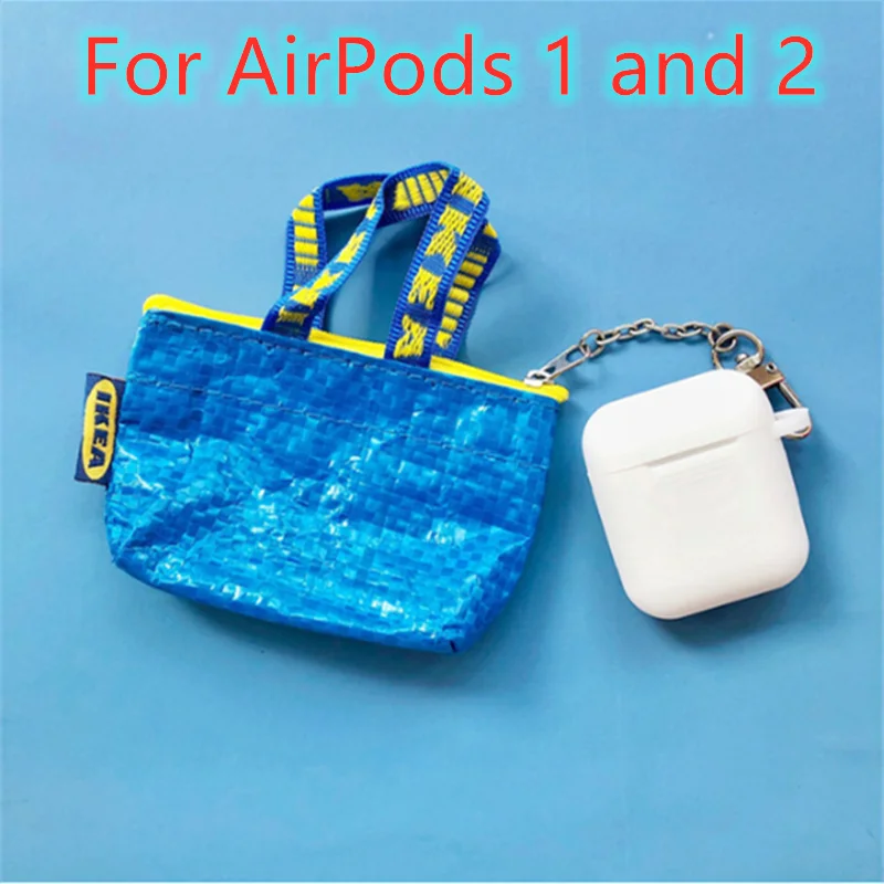 For AirPods 1 and 2 Роскошная мини сумка Портмоне Мягкие силиконовые чехлы для Apple AirPods Pro Чехол для наушников Bluetooth Air Pods 3 2 Защита Крышки - Цвет: For AirPods 1 and 2