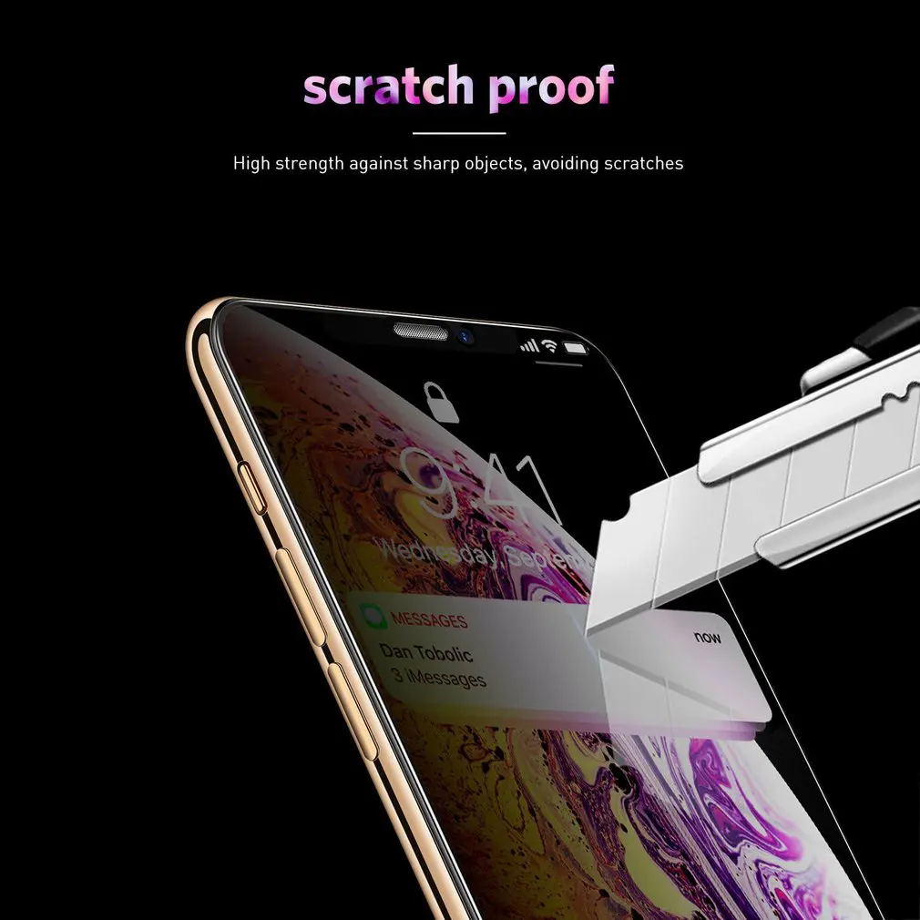 3 шт полное покрытие стекло для iPhone X XS Max XR закаленное стекло для iPhone 7 8 6 6s Plus 5 5S SE Защитная пленка для экрана