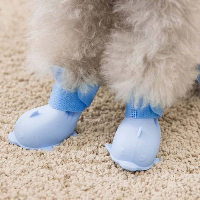 Chaussons en silicone pour chats Chaussures de pluie antid rapantes imperm ables pour chiens et chats bottes en caoutchouc pour