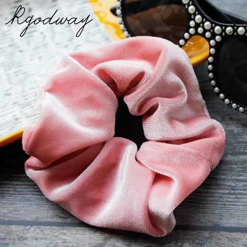 

Rgodway Velvet Hair Scrunchies Set for Women Strong Elastic Hair Bobbles for Ponytail Holder Colorful Hair Accessories Ropes