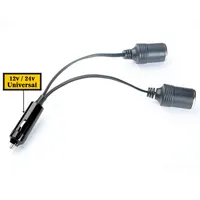 Répartiteur universel pour allume-cigare de voiture à double Port, prise femelle, adaptateur d'alimentation pour accessoires électroniques Automobiles 4