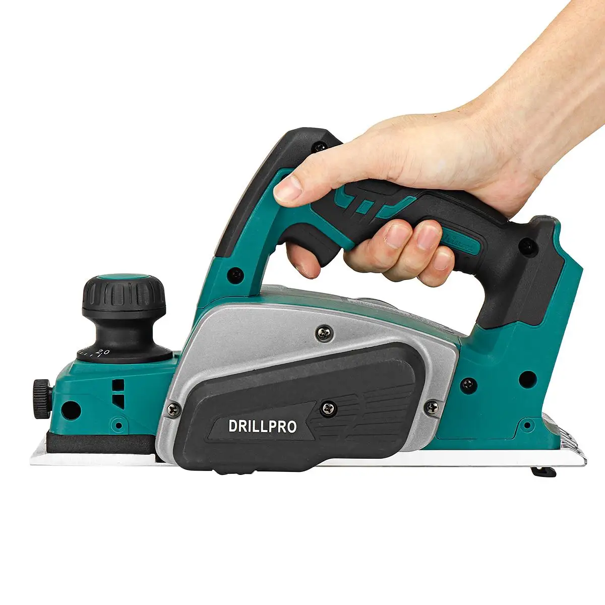 Drillpro 15000RPM 18V Rechargeable Electric Planer Cordless Handheld Wood Cutting Tool with Wrench for Makita 18V Battery - Image 4