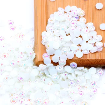

Jelly pure white Color 2mm,3mm,4mm,5mm,6mm Facets FlatBack Resin Rhinestone Nail Art Garment Decoration Stones/Beads