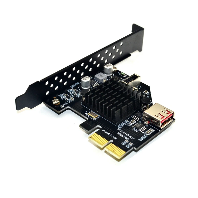 Добавить на карта Pci Express 3 0 Usb 1 E Pcie адаптер Райзер Тип Usb3.1 Gen2 10 Гбит/с + Usb2.0 карты