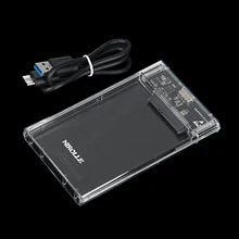 Hard Drive Enclosure Sata Caddy Optibay 9.5 Mm 2.5 Inch Box Transparent USB3.0 Type-C SSD Case Adapter DVD HDD