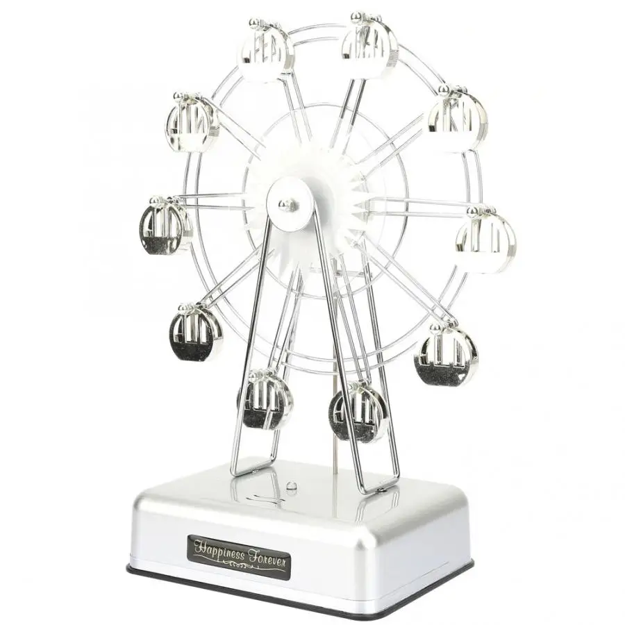 

Plastic Music Box Christmas Music Box Fashionable Plastic Ferris Wheel Model Battery Powered Music Box Children Gift