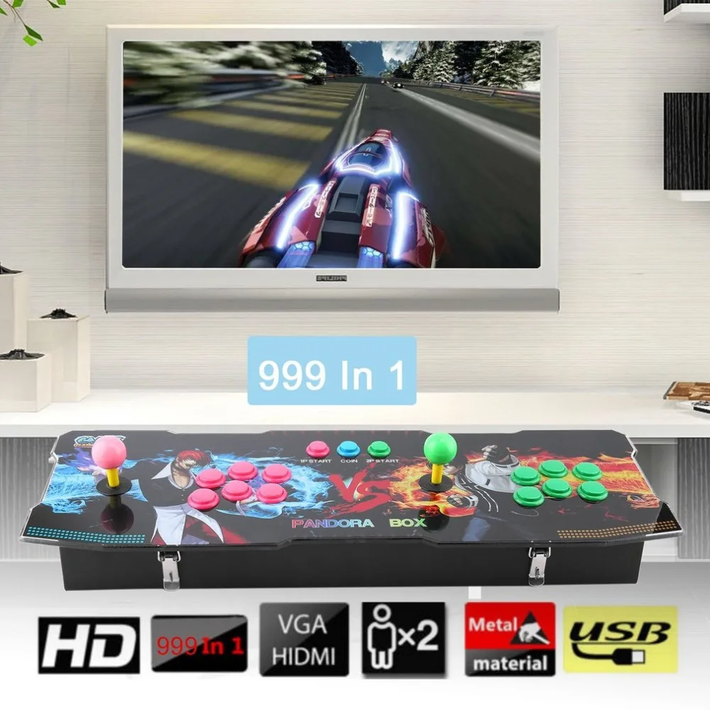 Профессиональная 999 в 1 классическая аркадная игровая станция с супер высоким разрешением видео обеспечивает свободный опыт управления