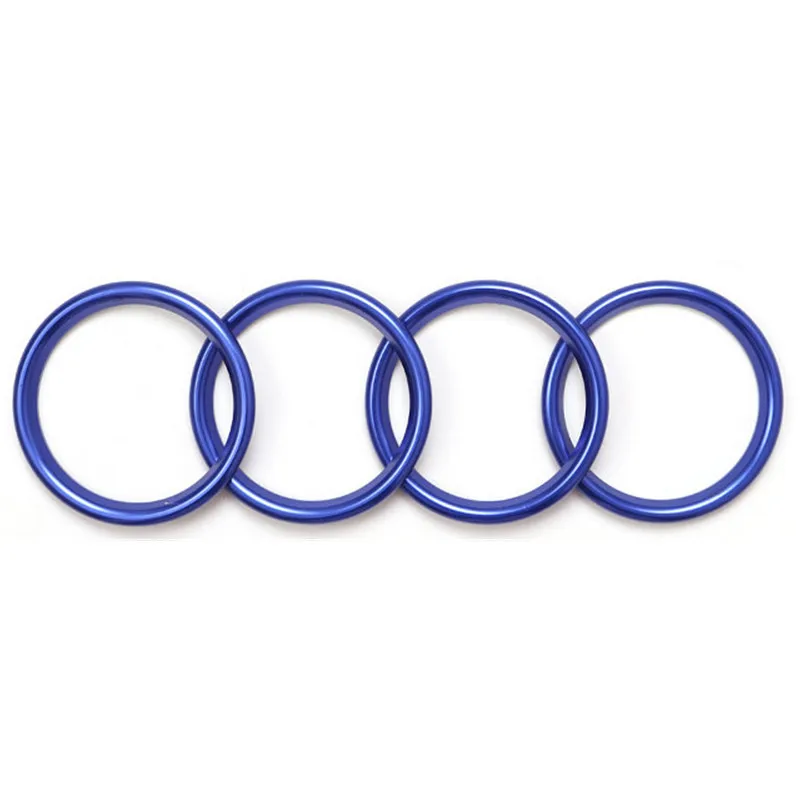 알루미늄 합금 자동차 스타일링 액세서리 계기판 AC 공기 배출구 내부 장식 링 Audi A1 2014-2017
