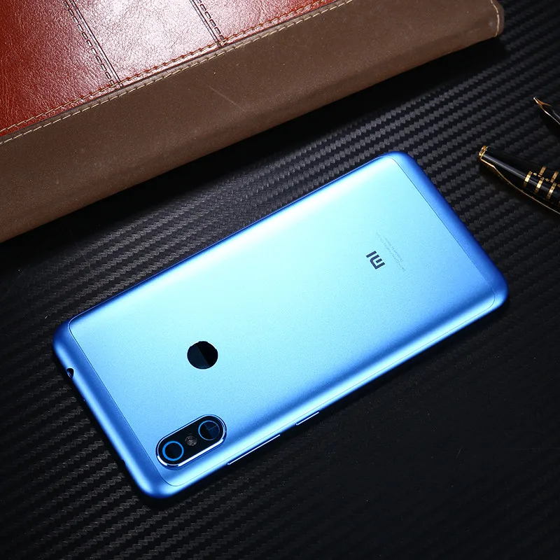 Note6 чехол на заднюю крышку для Xiaomi Redmi Note 6 Pro металлический чехол для ремонта задней двери батареи+ кнопки стекло камеры