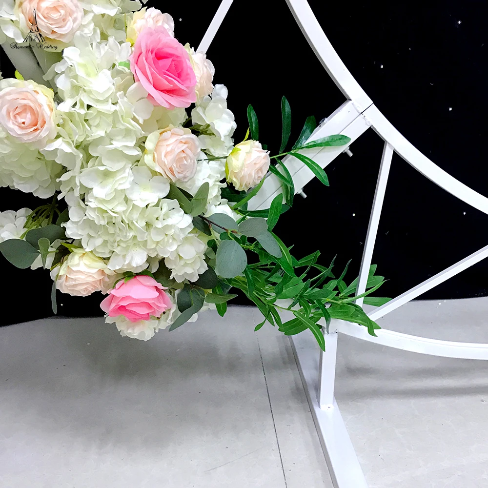 2 метра высотой белая металлическая подставка с Лунной аркой для свадебного