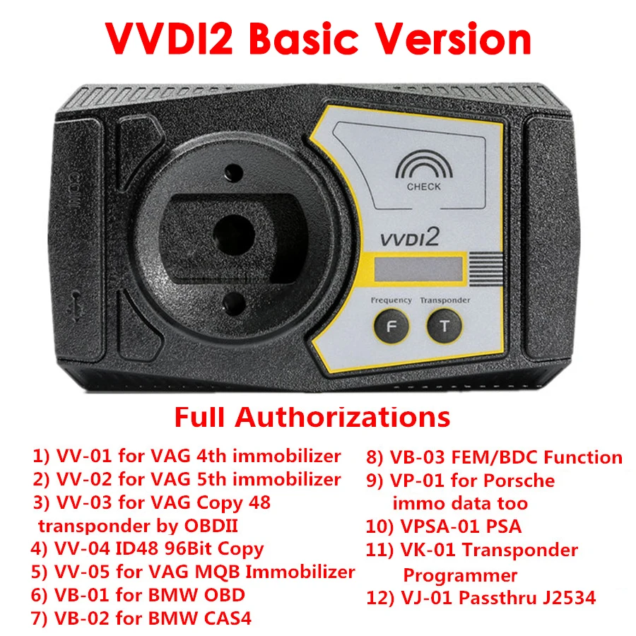 Xhorse VVDI2 командор ключ программист для Au-di/B-MW/orsche полная версия V6.5.1 VVDI 2