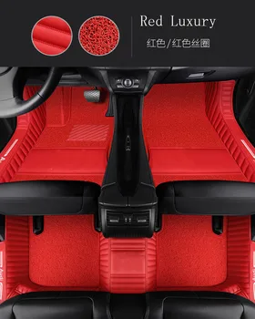 

Car floor mats with Logo/Brand Logo for BMW X5 E70 F15 PVC Leather anti slip waterproof car styling full cover rugs carpet liner