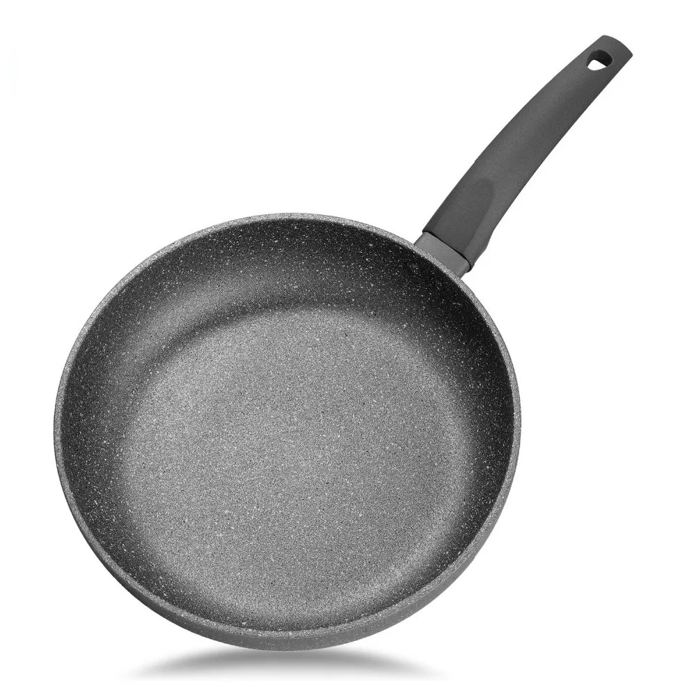 

open skillet aluminum series gray stone with non-stick coating platinum