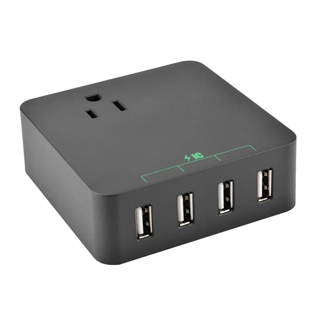 Быстрая зарядка мини портативный 4 usb порта зарядное устройство зарядная станция для мобильного телефона планшетный ПК US Plug