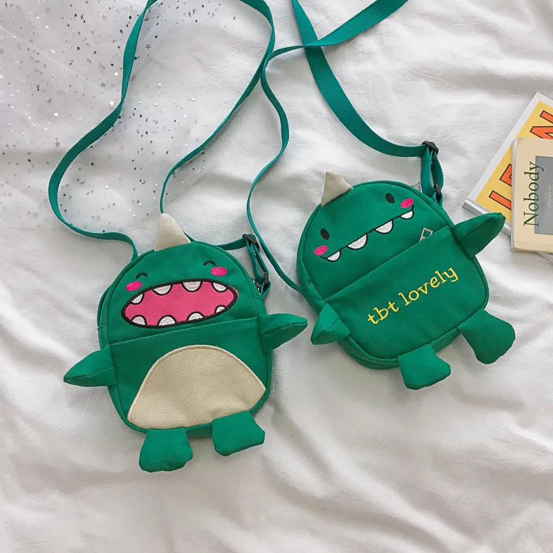 

CHILDREN'S Bag 2019 New Style Korean-style Versatile Ugly Adorable Playful Canvas Bag Cute Funny GIRL'S One-Shoulder Oblique Bag