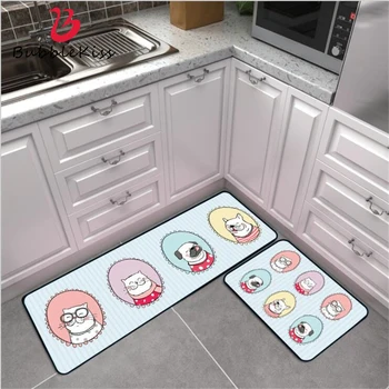 

Bubble Kiss Fashion Cute Cartoon Dog Pattern Kitchen Mats Anti-wrinkle Soft Welcome Mats for Front Door Hot Sale Floor Mats