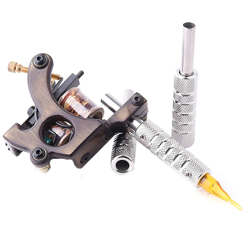 1PCS Self-Lock Tattoo Grip Aluminum Alloy Tattoo Machine Supply Handle Grips Tube Back Tube