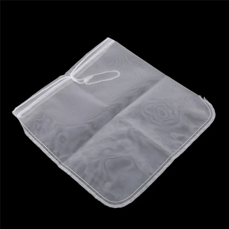 Mesh Nylon Strainer Filter Bag Nylon Mesh Net Strain For Nut Milk Hops Tea Brewing Home Wine Beer Making Bar Tools