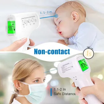 

Children's adult LCD digital non-contact infrared clinical thermometer forehead body temperature digital detection non-contact